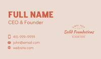 Fun Casual Wordmark Business Card Image Preview