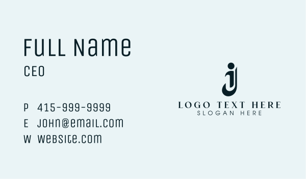 Legal Advice Law Firm Letter IJ Business Card Design Image Preview