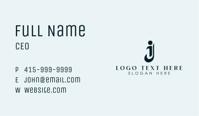 Legal Advice Law Firm Letter IJ Business Card Image Preview