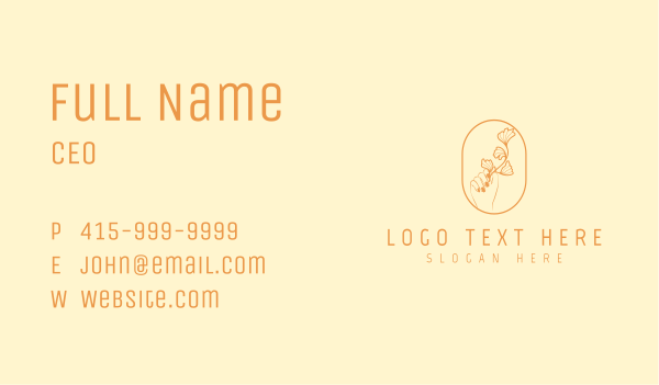 Natural Floral Plant Business Card Design Image Preview
