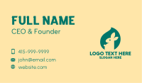 Green Bunny Toy  Business Card Design