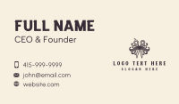 Mustache Scissors Haircut Business Card Preview