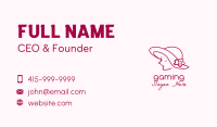 Minimalist Pretty Lady Business Card Design