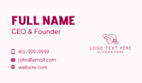 Minimalist Pretty Lady Business Card Design