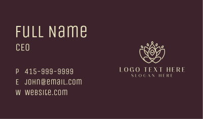 Lotus Yoga Healing Business Card Image Preview