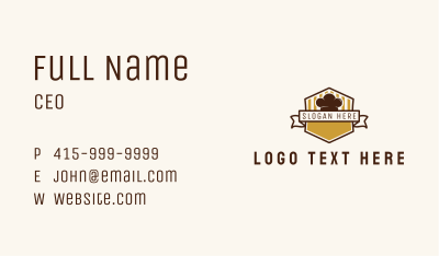 Chef Hat Bistro Restaurant  Business Card Image Preview
