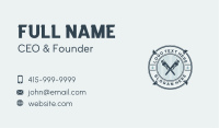 Hipster Pipe Wrench Business Card Image Preview