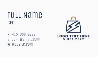 Shopping Express Delivery Business Card Image Preview