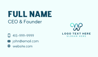 Chat Messaging App Business Card Preview