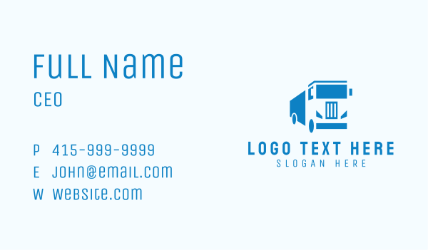 Trucking Transport Vehicle Business Card Design Image Preview