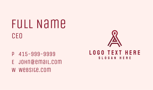 Location Pin Letter A Business Card Design Image Preview