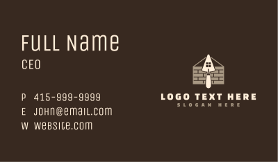Brick Wall Construction Business Card Image Preview