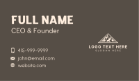 Triangle Outdoor Mountain  Business Card Image Preview