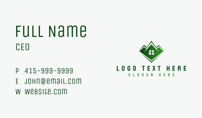 Home Roof Construction Business Card Image Preview