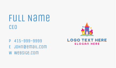 Castle Book Kindergarten Business Card Image Preview