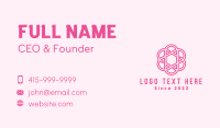 Flower Hexagon Pattern Business Card Image Preview