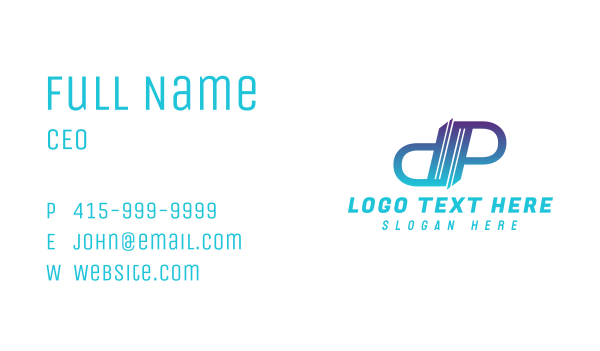 Building Letter D & P Business Card Design Image Preview