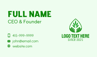 Green Plant Droplet  Business Card Image Preview