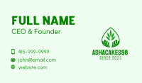 Green Plant Droplet  Business Card Image Preview