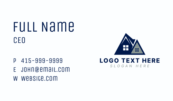 Real Estate Houses Business Card Design Image Preview