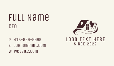Residence House Roof Banner Business Card Image Preview