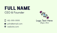 Multicolor Floral Camera Business Card Image Preview