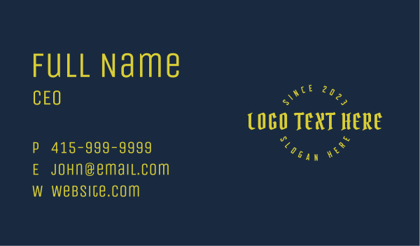 Apparel Business Calligraphy Wordmark Business Card Design Image Preview