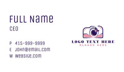 Camera Multimedia Photography  Business Card Image Preview