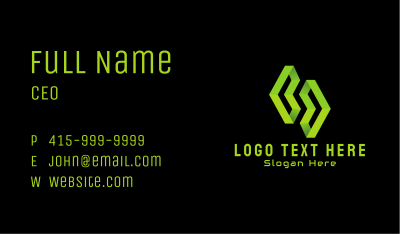 Green Software Programmer  Business Card Image Preview