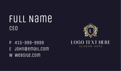 Luxury Royal Event Business Card Image Preview