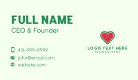 Watermelon Heart  Business Card Image Preview