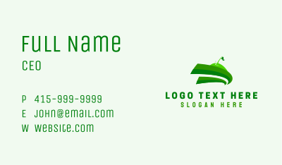 Green Golf Course Business Card Image Preview