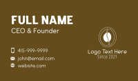 Coffee Bean Line Art Business Card Image Preview