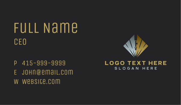 Laser Cutting Fabrication Business Card Design Image Preview