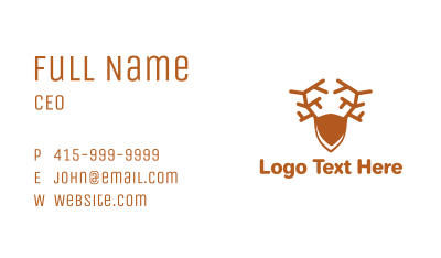 Brown Elk Business Card Image Preview