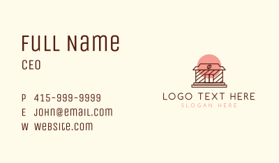 Japanese Coffee Shop  Business Card Image Preview