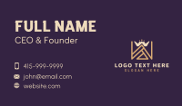 Medieval Crown Letter W Business Card Preview