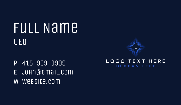 Tech Ai Software Business Card Design Image Preview