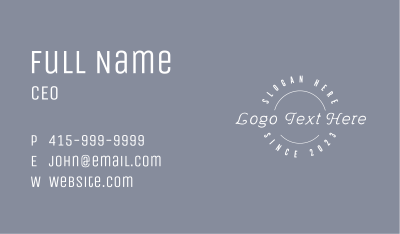 Fashion Firm Wordmark Business Card Image Preview