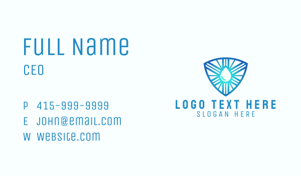 Liquid Shine Crest Business Card Design Image Preview