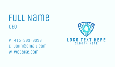 Liquid Shine Crest Business Card Image Preview