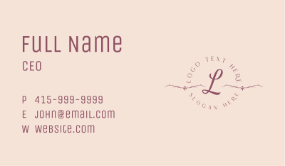 Elegant Business Lettermark  Business Card Image Preview