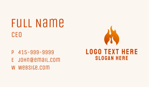 Fire Energy Fuel  Business Card Design Image Preview