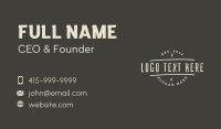 Urban Music Studio Wordmark Business Card Design