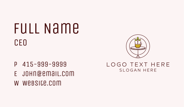 Organic Coffee Plant Business Card Design Image Preview