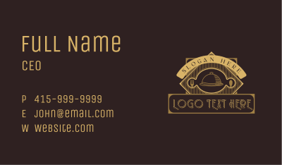 Cloche Cuisine Diner Business Card Image Preview