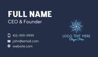 Elegant Snowflake  Business Card Design