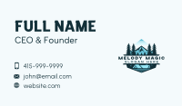 Mountain Cabin Roofing Business Card Design