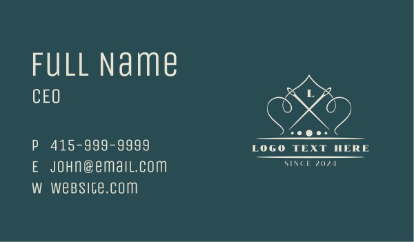 Knitting Handmade Tailor Business Card Design Image Preview