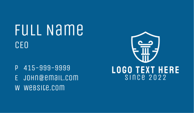 Shield Pillar Security  Business Card Image Preview